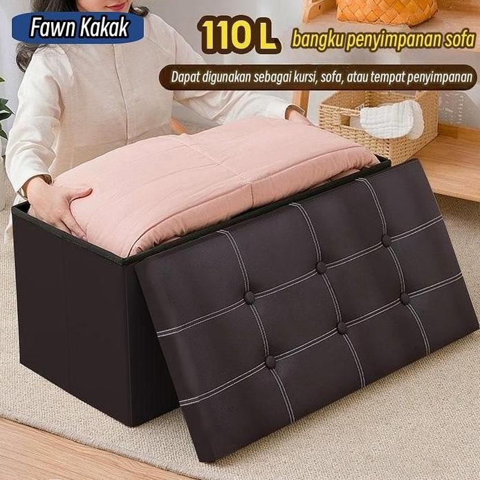 

Terlaris Leather Storage Box Kotak Sofa Kotak Penyimpanan Kursi Serbaguna