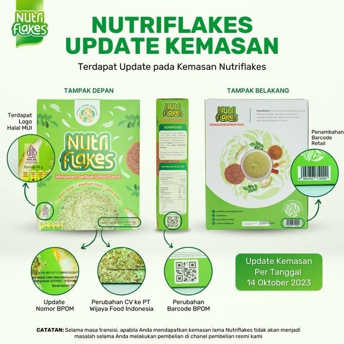 

(Expert) Paket 3 Box NUTRIFLAKES - Atasi Asam Lambung dan Maag Dalam Sebulan