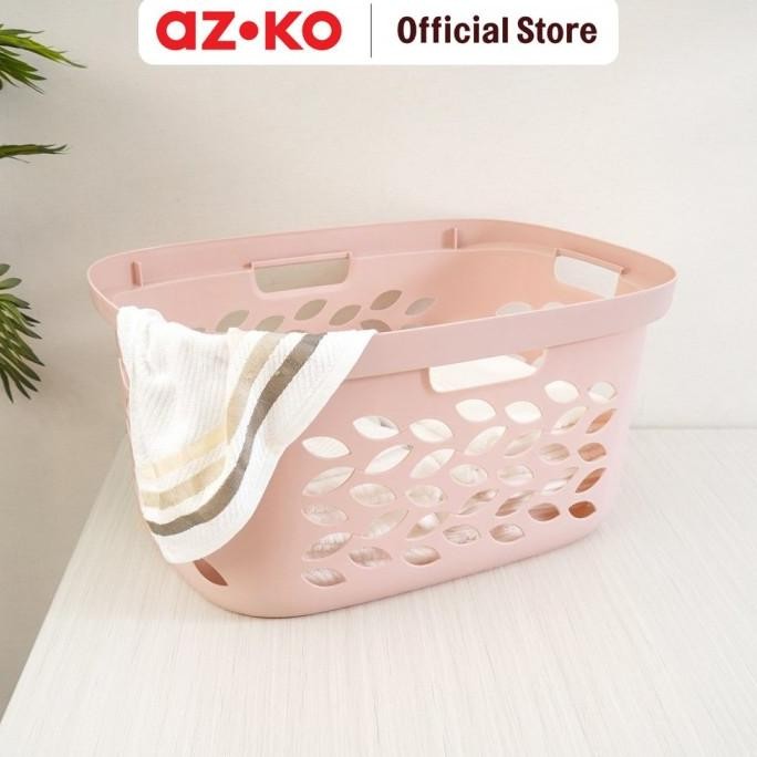 

Terlaris Azko Ezy Storage 63 Ltr Fleur Keranjang Laundry - Pink