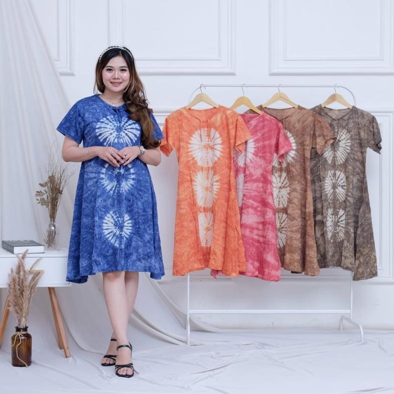 Daster Kaos Daster Kaos Tie Dye Baju Tidur Wanita Daster Kaos Tiedie Grosir Daster Kaos Daster Wanit