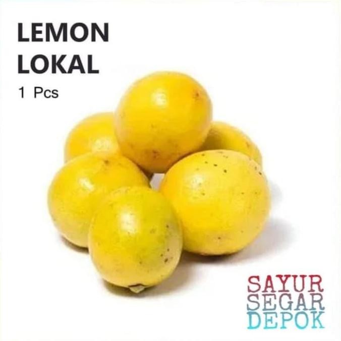 

JERUK LEMON LOKAL 1 PCS / SAYUR SEGAR DEPOK