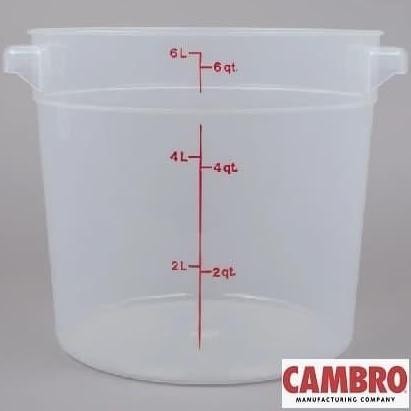 

Terlaris Cambro Round Food Storage Container / Wadah Takar #Rfs6Ppn190