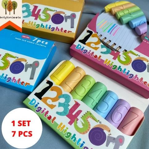 

Highlighter Set Angka 1 Hingga 7 bukan Stabil0 Alat Tulis Kantor Termurah Kekinian Bagus Lucu Imut Satu Set Isi 7 Biji