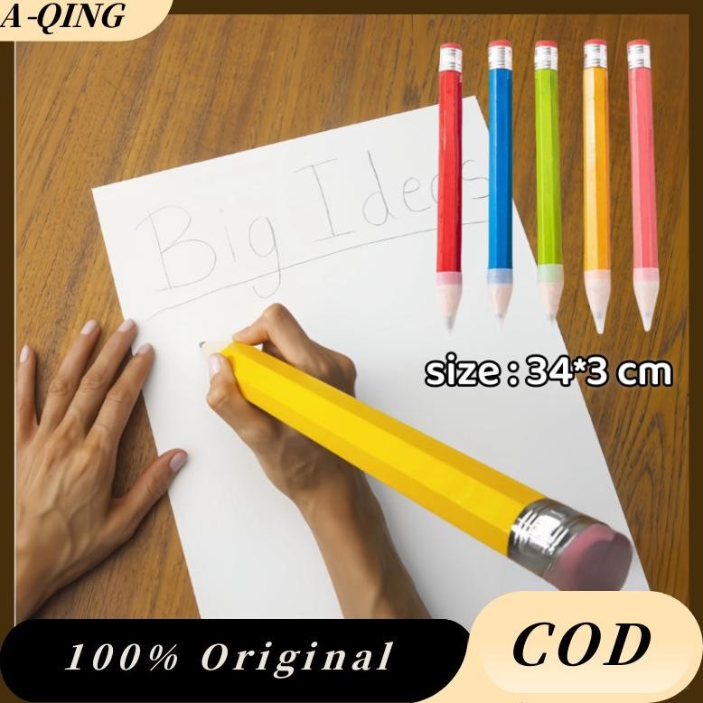 

Pensil Jumbo Besar 33 CM Mainan/Pencil Pensil Jumbo Hiasan Photo Kado