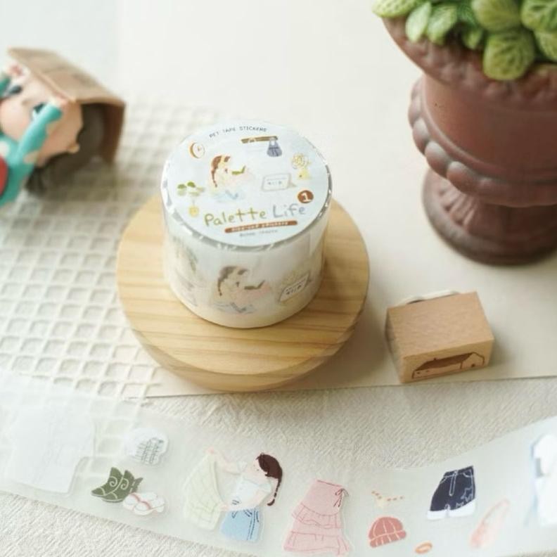 

[Sample per meter] Teayoushop PET Tape with Cutting - Uchi no Neko / Uchi no Wanchan / Neko Cafe / Amelies Day Trip / Palette Life / The Enchanted Library AST