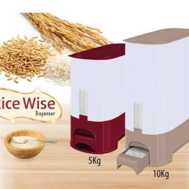 

Terlaris Rice Box Big Rovega/Tempat Penyimpananan Beras 10Kg/5Kg