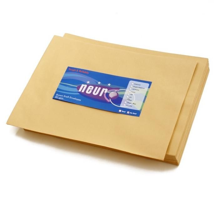 

NEURO Amplop Coklat Ukuran Map [ 27,5 x 37,5 cm ] - Pack SS