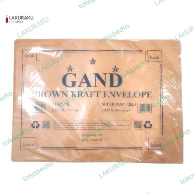 

AMPLOP COKLAT SUPER MAP GAND 290 X 400 MM ISI 100 LEMBAR SUPERMAP SS