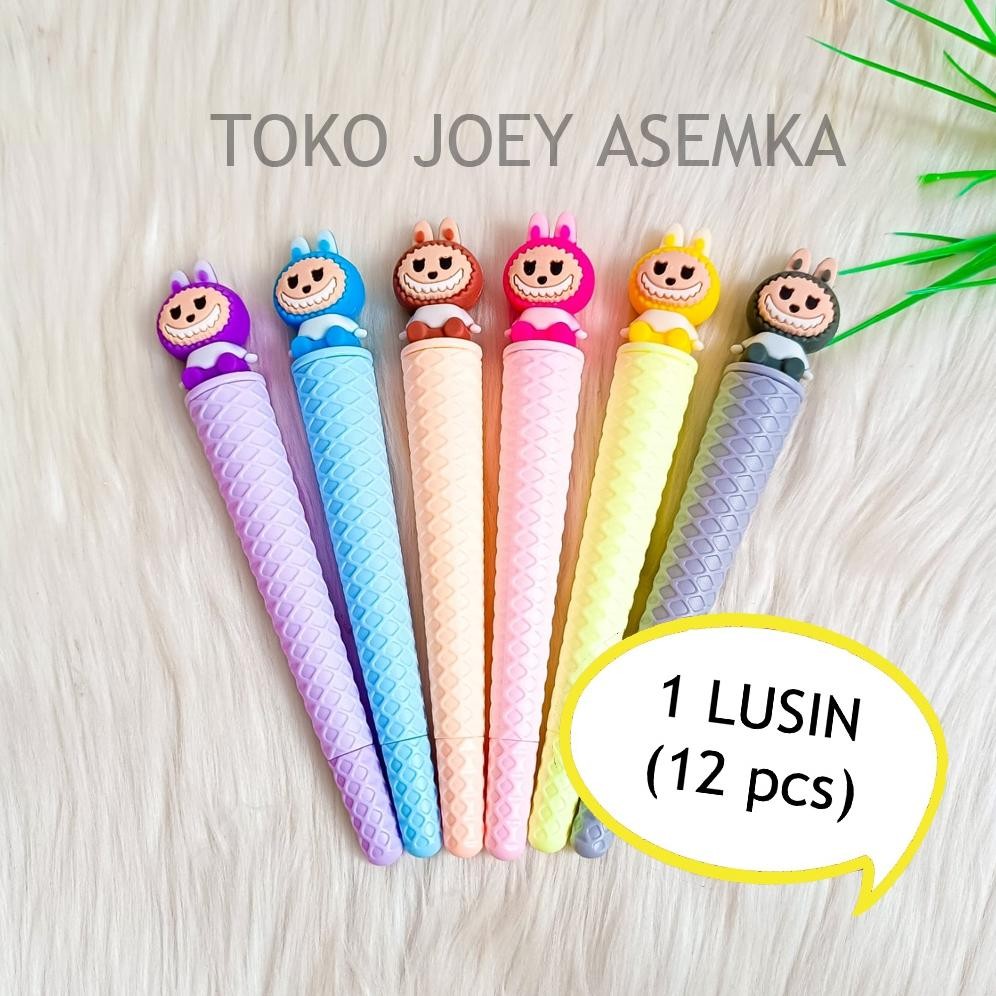 

(12 PCS) PEN ES KRIM LABUBU PULPEN ICE CREAM LISA BLACKPINK POP MART PENA ALAT TULIS