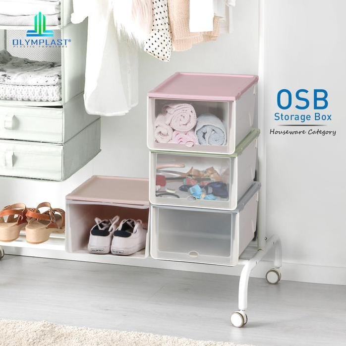 

Terlaris Kotak Plastik Container Sepatu/Storage Box Multifungsi Olymplast Osb