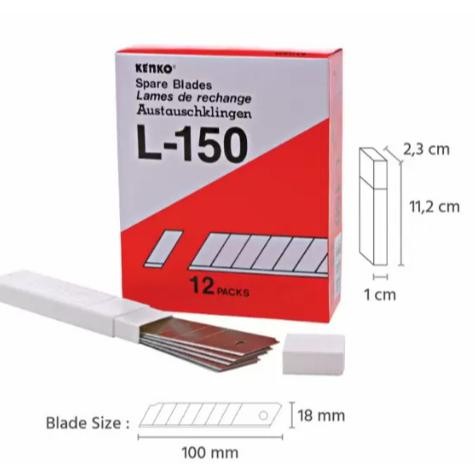 

ISI CUTTER KENKO/REFILL CUTTER L 150 KENKO [1 PACK] AST