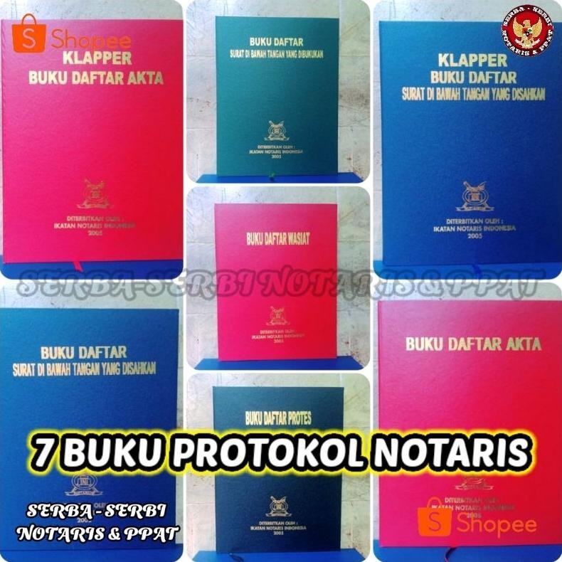 

1 Set 7 Buku protokol wajib notaris AST