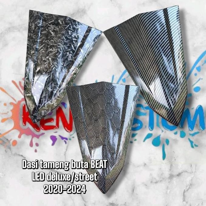 Dasi Panel Tameng Buta Tanpa Dudukan Plat Beat Led Deluxe Street Cbs K1A Carbon Wtp Celup 2020 2021 