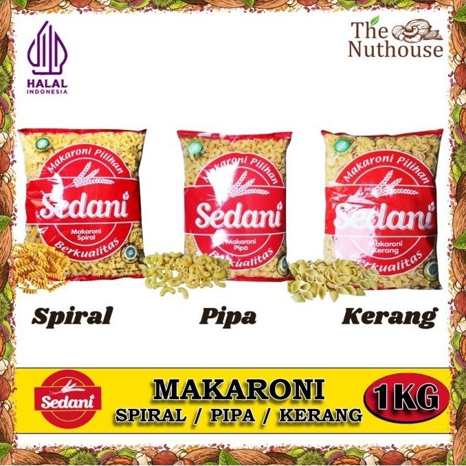 

(Expert) SEDANI Makaroni Spiral / Pipa / Kerang 1kg [Macaroni Pasta HALAL]