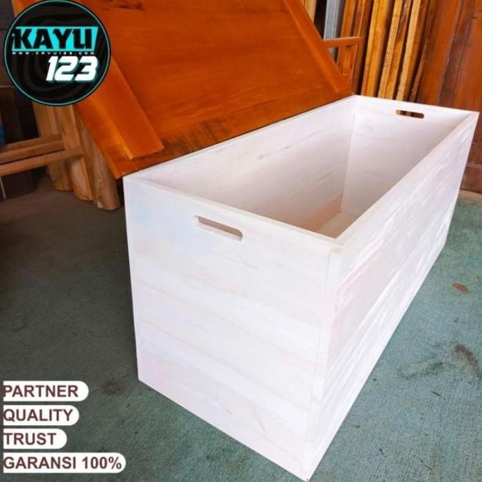 

Terlaris Wooden Crate 120X40X40 Cm Box Full Rapat Kotak Kayu Box Kayu Peti Kayu Tempat Penyimpanan