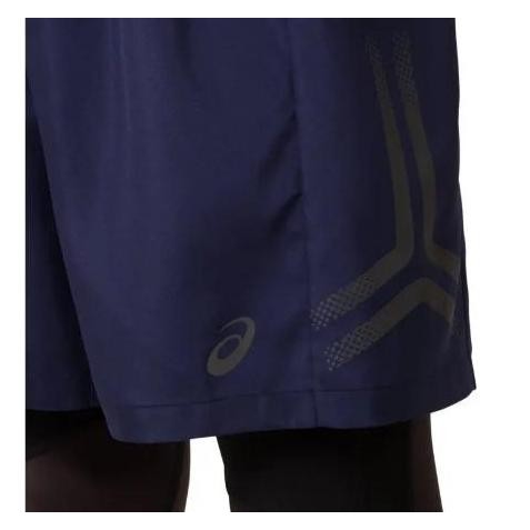 Celana Lari Asics Icon Blue Navy Peacoat S-M 2011A334-410 Running Bnwt Terbaru