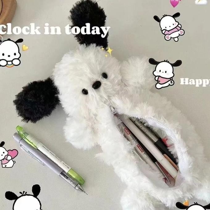 

Kotak Pensil Boneka Bulu Lucu POCHACCO PLUSHIE Edition Gwiyeo Pencil Case Stationery Bag Kawaii Doll AST
