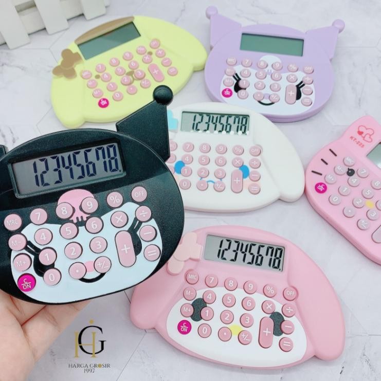 

Kalkulator Sanrio 8 Digit Calculator Kuromi Hello Kitty Cinnamoroll lucu / peralatan sekolah berhitung anak / Kalkulator portable Sanrio lucu bisa cod AST