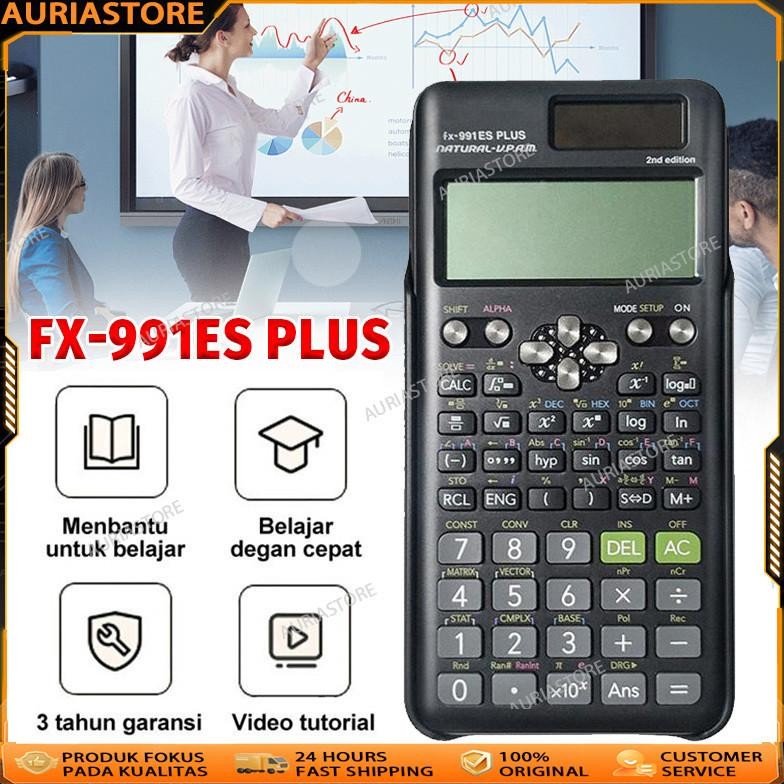 

Kalkulator Scientific Casio ilmiah FX-991EX/991ES-Plus Calculator Scientific Casio Kalkulator Casio Scientific 417 Fungsi/Dua Sumber Tenaga Baterai Dan Tenaga Matahari/40 Konstanta Rumus AST