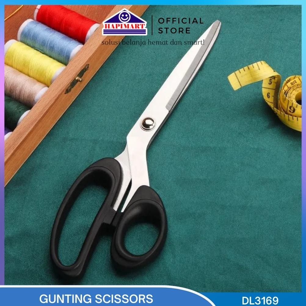 

gunting kain serbaguna DL SCISSORS 255mm bahan stainless steel tajam/gunting serbaguna AST