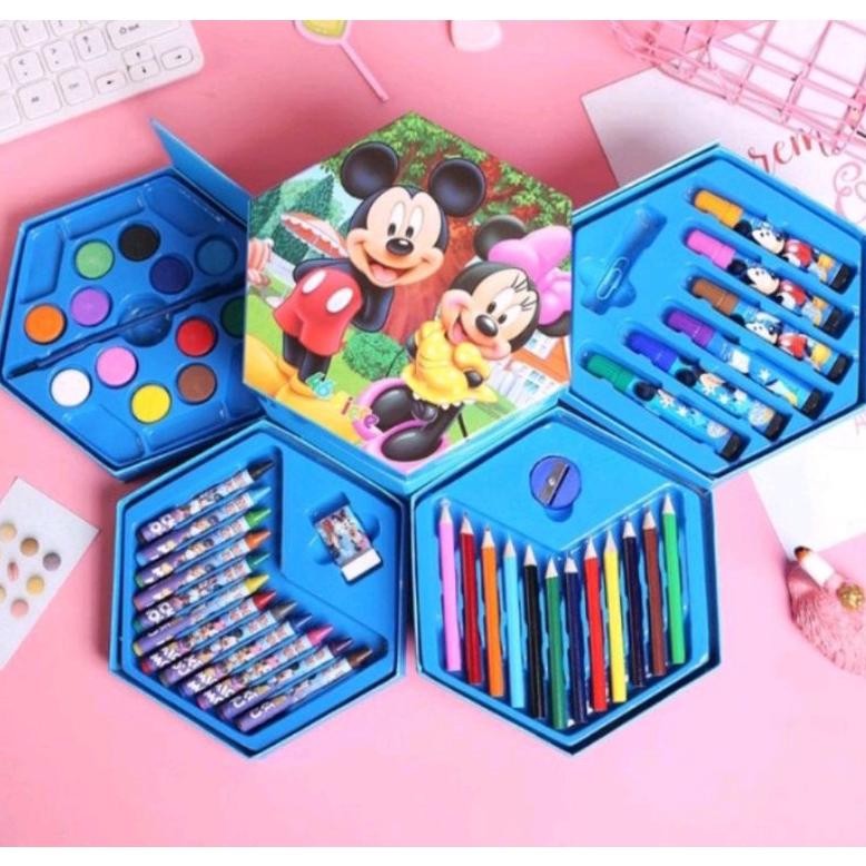 

ALAT SENI LUKIS SUSUN 46 SET//CRAYON SET SUSUN//PINSIL WARNA//CAT AIR AST