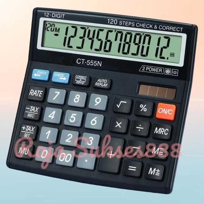 

Calculator Kalkulator Murah tipe SDC 555N 555 N Warna Menarik 12 Digit CT AST