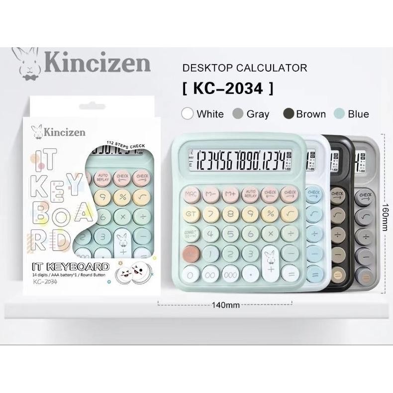 

Kalkulator 14 Digit Tombol Layar Besar Warna Warni Gradasi Kalkulator Lucu 14 Digit Angka Besar Type Kc 2034 AST