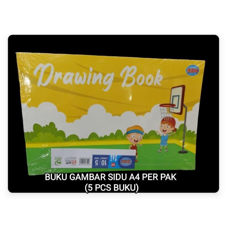 

BUKU GAMBAR SIDU A4 PER PAK (5 PCS BUKU) AST