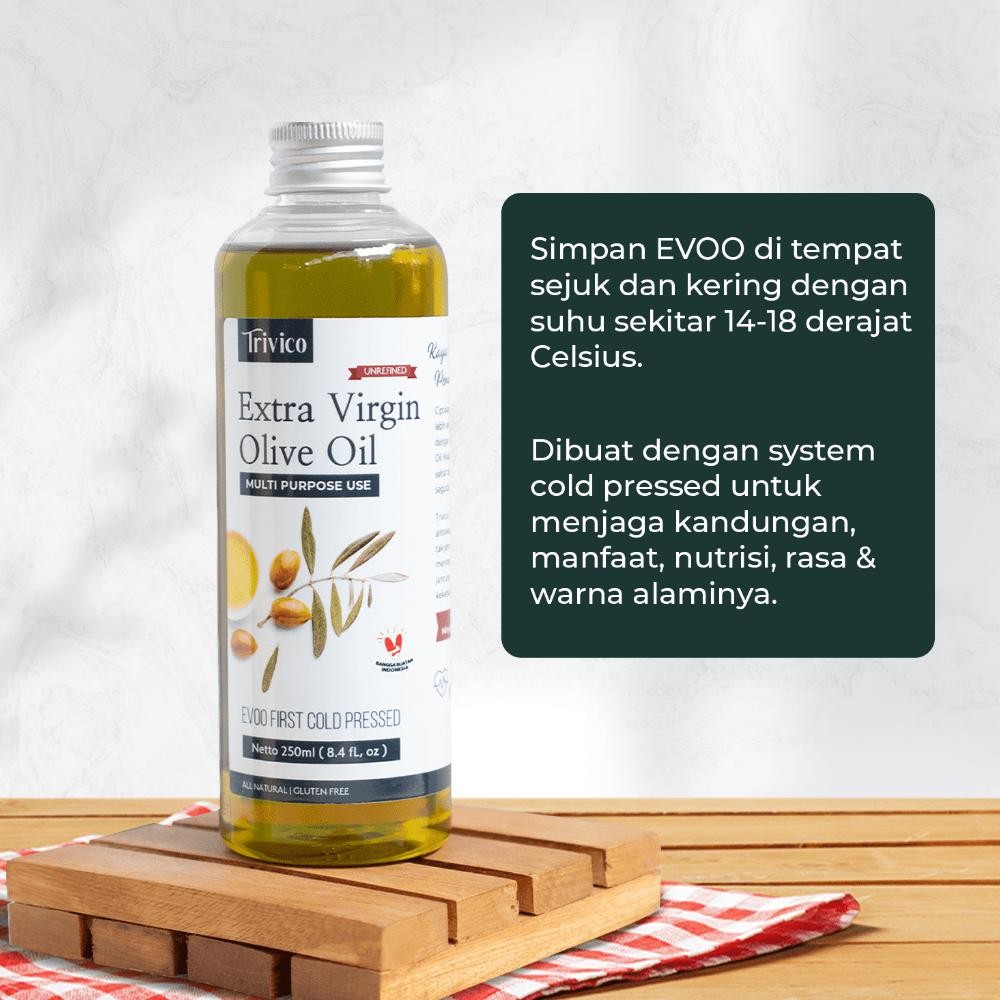 

Trivico Extra Virgin Olive Oil (EVOO) 250ml - Minyak Zaitun Murni Berkualitas Tinggi
