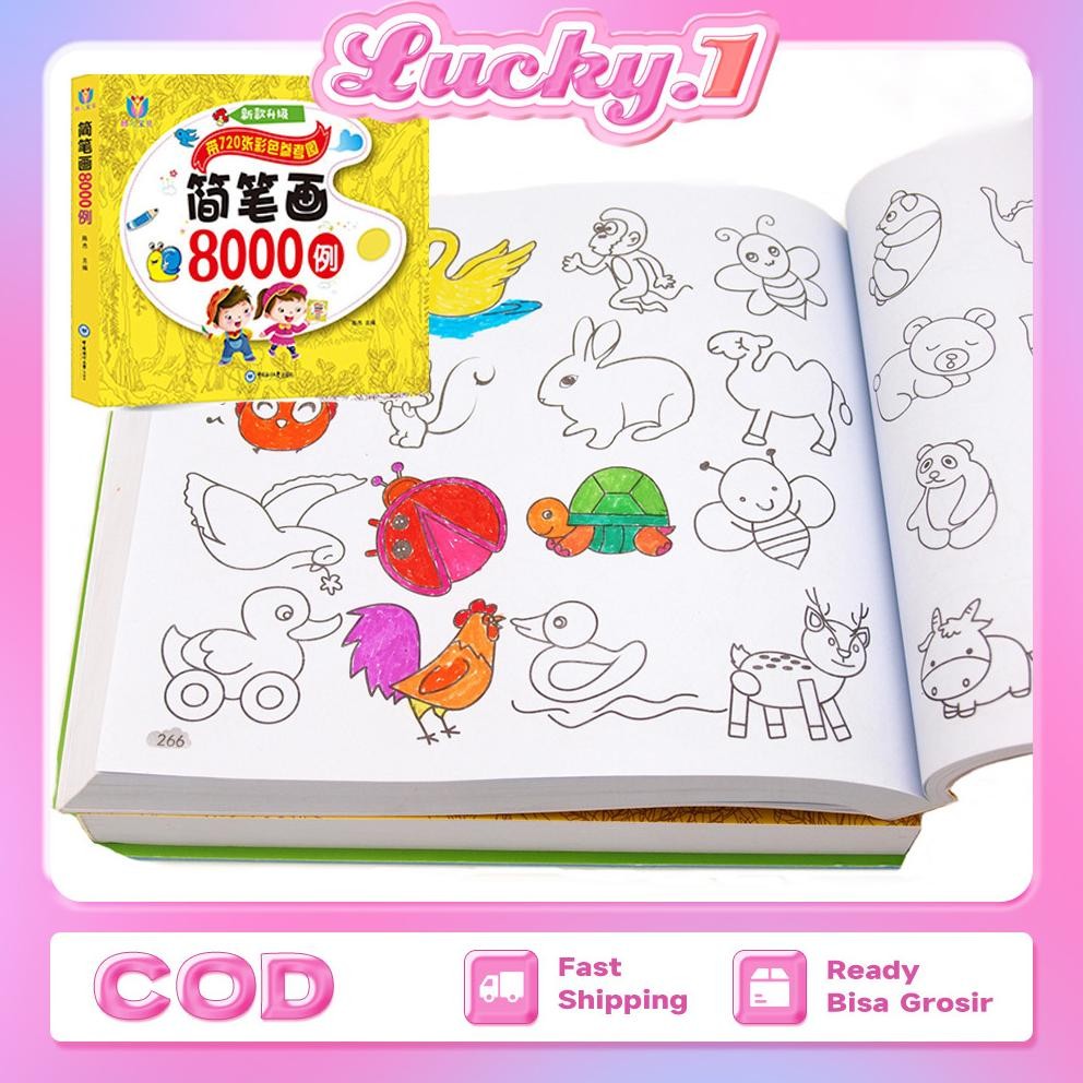 

Buku Mewarnai 8000 Gambar Drawing Book Activity Book AST