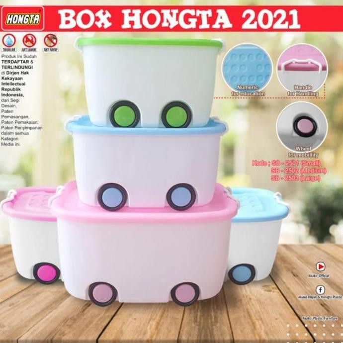 

Terlaris Hongta - Storage Box + Roda + Corak Alphabet Jumbo Box Serbaguna