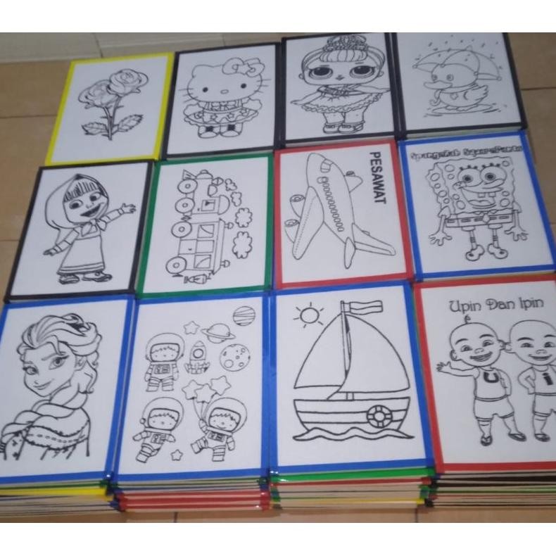 

Styrofoam gambar pake lis per 12pcs ukuran 25x35 AST
