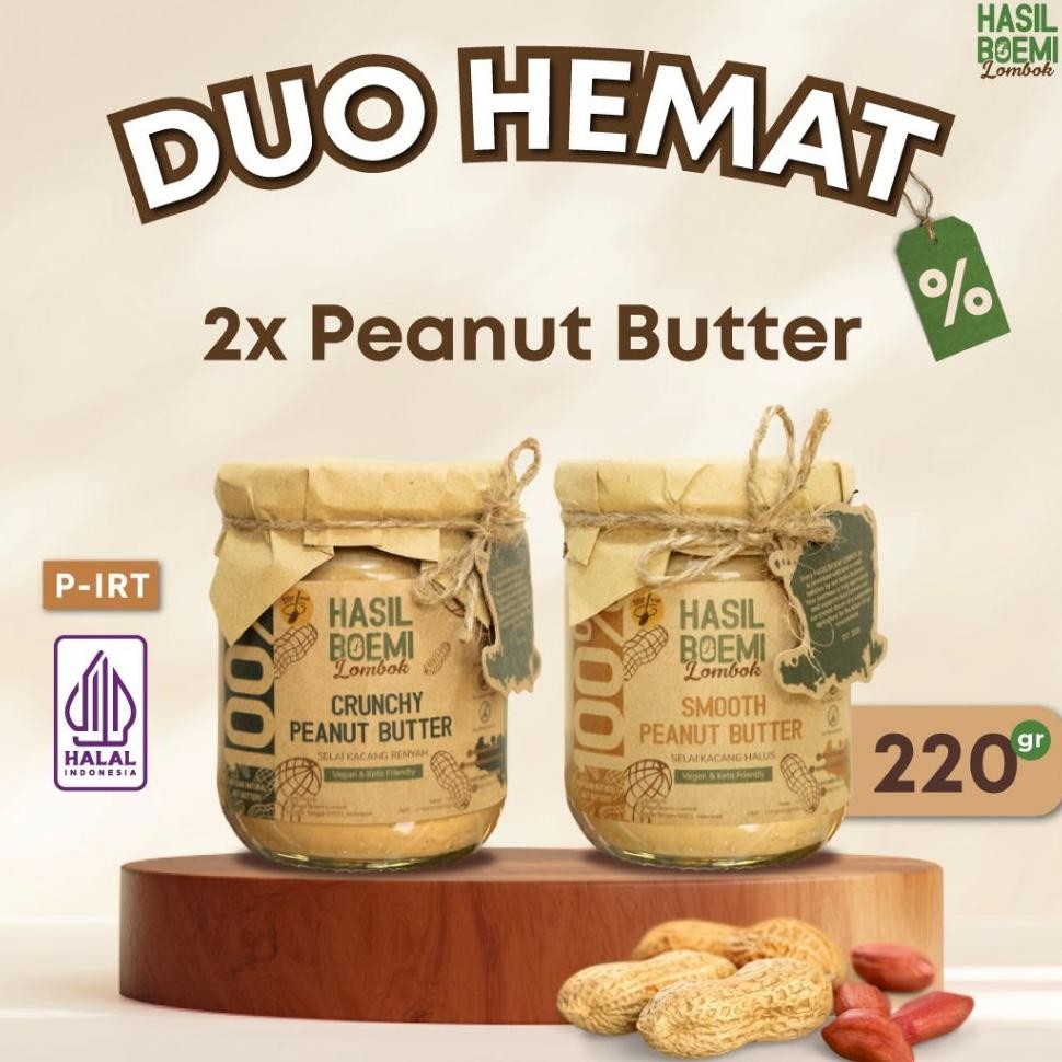 

Duo Hemat 2X Peanut Butter Crunchy Smooth