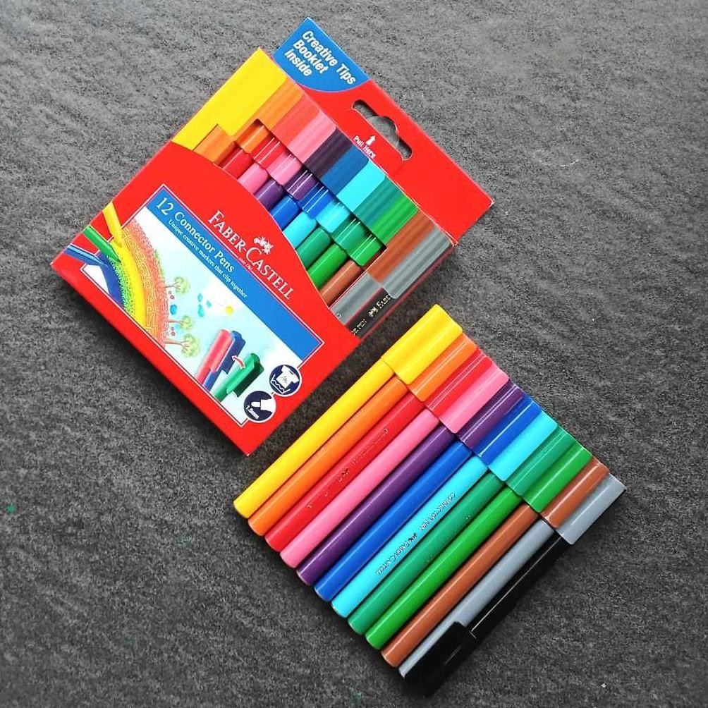 

Spidol Warna Connector Pens Faber Castell 12 Warna ( Set ) [ Original ] AST