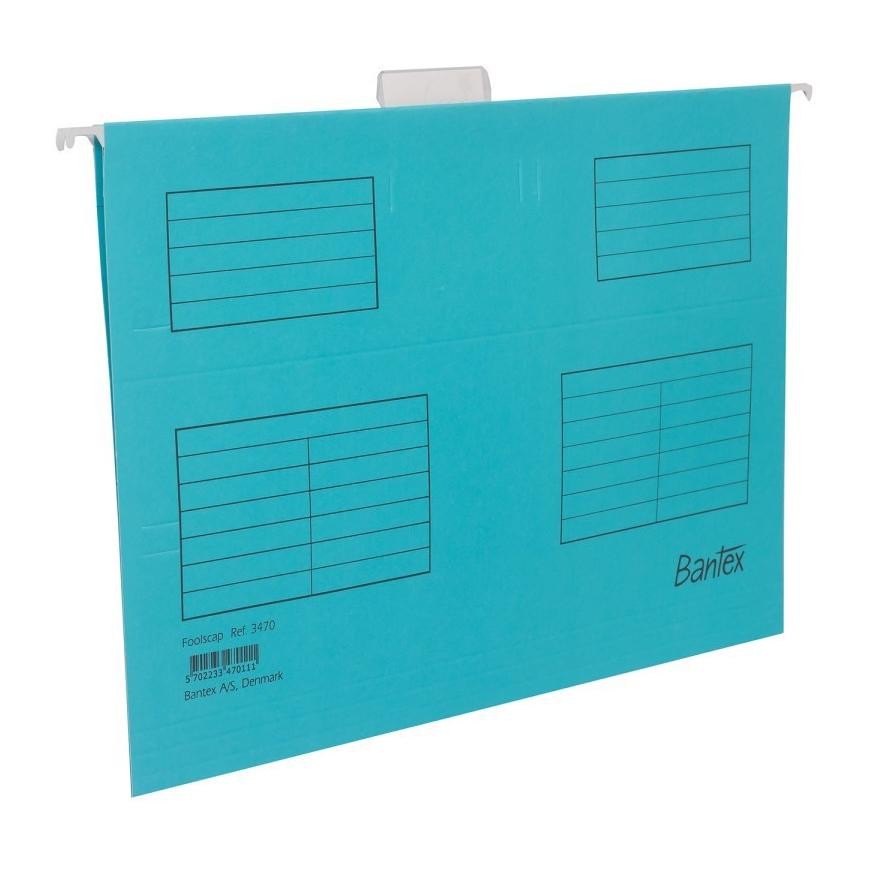

HANGING MAP BANTEX 3470 FOLIO / MAP GANTUNG FOLIO / SUSPENSION FILE BLUE (1 PACK ISI 25 PCS) AST