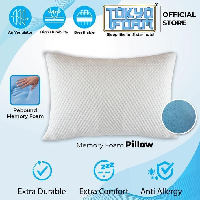 

Terlaris Bantal Memory Foam (Busa Memori) Pillow By Tokyo Foam ( 1 Bantal)