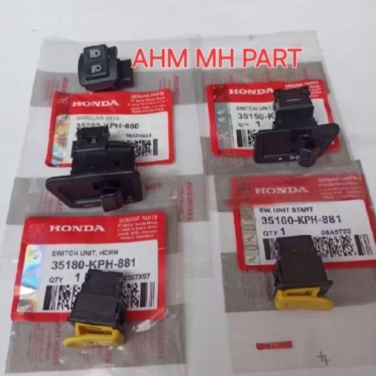 Promoo Mei TOMBOL SAKLAR SET (5pcs fungsi) BEAT KARBU VARIO KARBU CW SUPRA X 125 D SUPRA X 125 DD BA