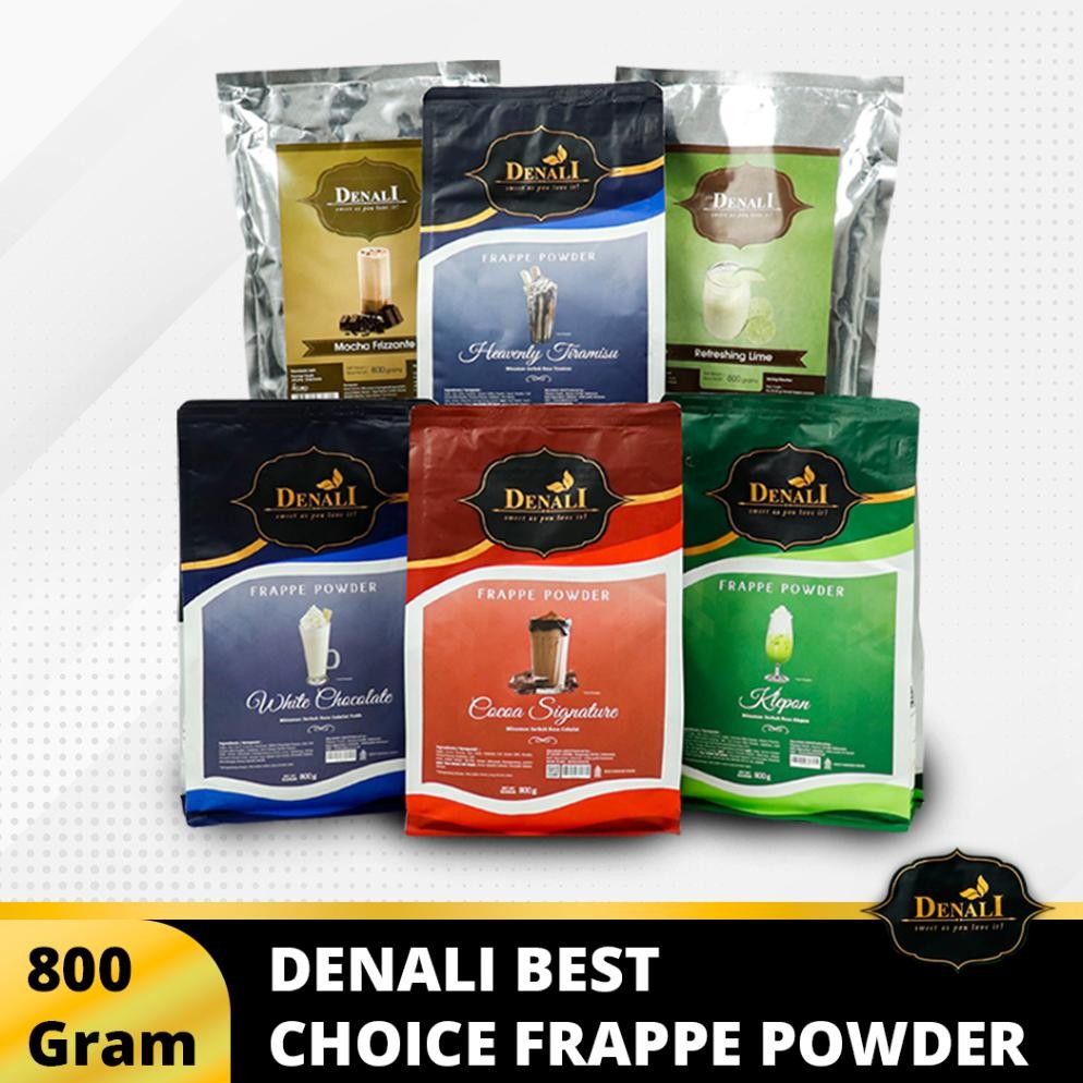 

Paling dicari Denali Powder All Variant - Red Velvet, Matcha, Cookies n cream, Frappe base, Dark Cocoa, Avocado