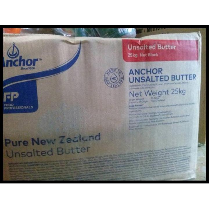 

Terlaris Anchor Butter Unsalted Repack 1Kg Good Quality