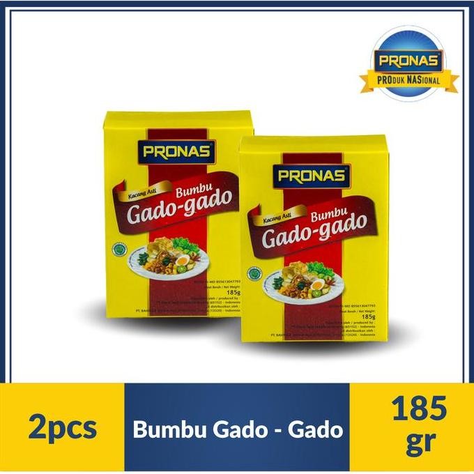 

Terlaris Pronas Gado-Gado 185 g bundling 2 pcs SALE