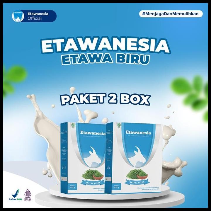 

Terlaris Paket 2 Box Etawanesia Rekomendasi Dokter - Etawanesia Susu Kambing Etawa Premum Dengan Daun Kelor Tanpa Pemanis Buatan Good Quality