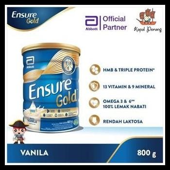 

Terlaris Ensure Gold Hmb Vanila 800G Susu Nutrisi Dewasa Rendah Laktosa Good Quality