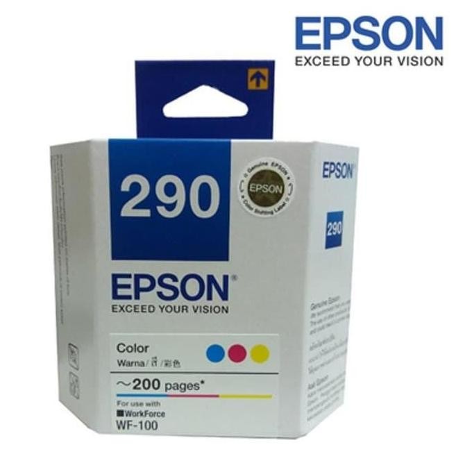 Epson 290 Color Tinta / Cartridge Original (Wf-100 / Wf100) New Stok