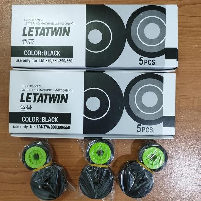 Tinta Ink Ribbon Cartridge Pita Letatwin Lm-Ir300B Lm 370 380 390A 390 550 550A Lm370 Lm380 Lm390A L