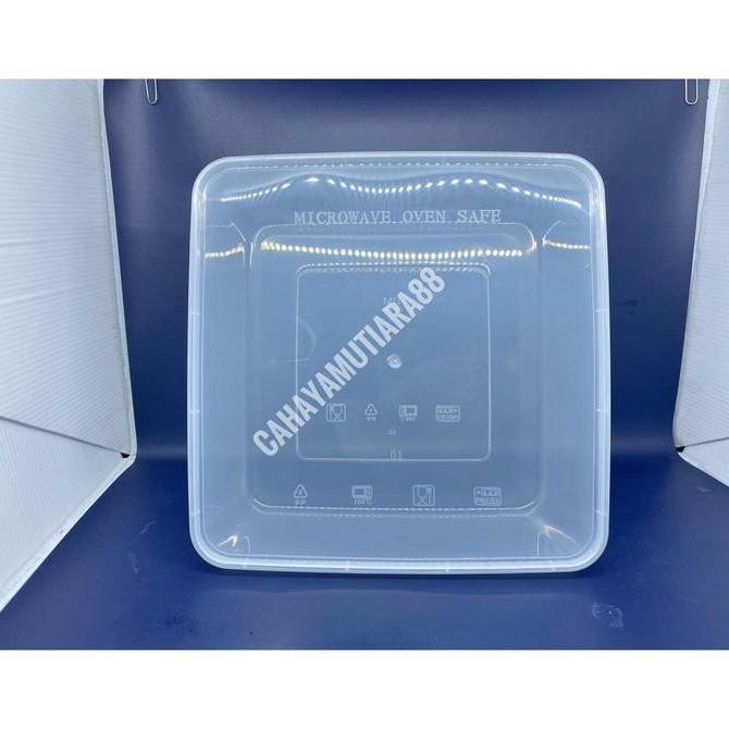 Thinwall /Kotak Makan Persegi/ Box Mika 2000 Ml