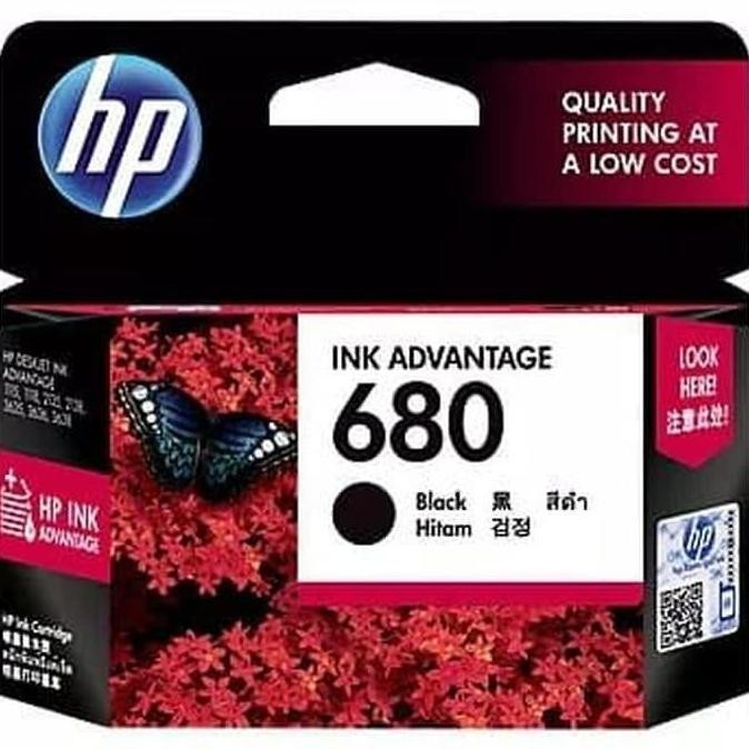 Catridge Hp 680 Black / Tinta Hp 680 Black / Hp 680 Black Original Printer New Stok