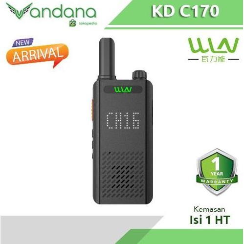 BEBAS ONGKIR - HT Walkie Talkie WLN KD-C170 KD C170 Single Pack