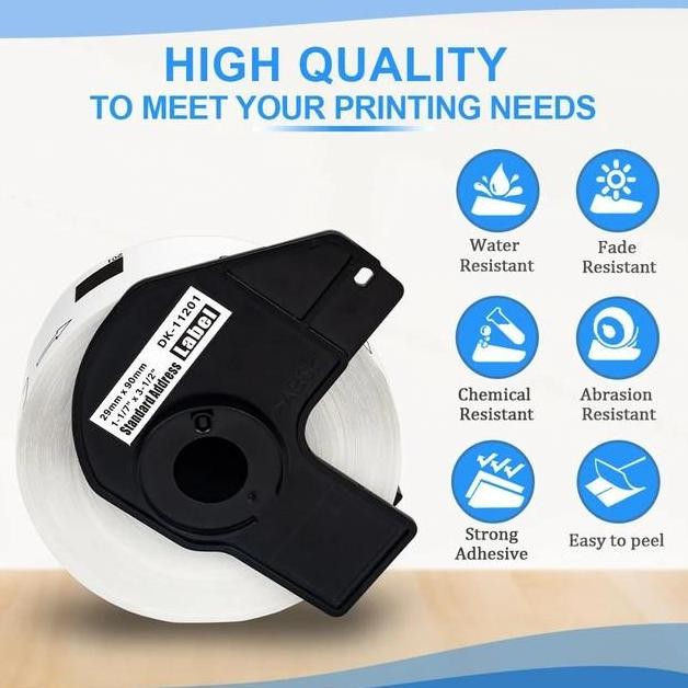 

Brother Dk-22210 Continuous Paper Roll (29Mm X 30.48M) Label Dk22210 New Stok