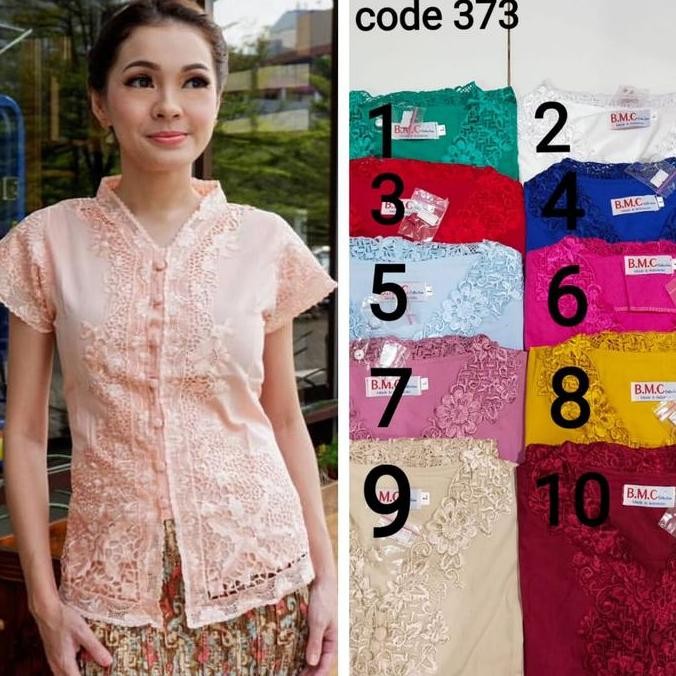 KEBAYA ENCIM KATUN JEPANG KODE 758 / ENCIM BORDIR PREMIUM IS