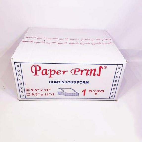 

BEBAS ONGKIR - kertas komputer continuous form 1ply full atau bagi 2 paper prins